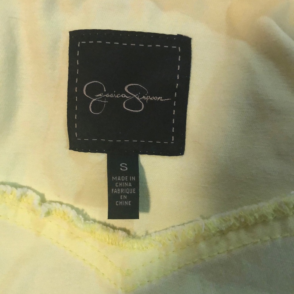 Bright yellow denim jacket - Picture 4 of 5